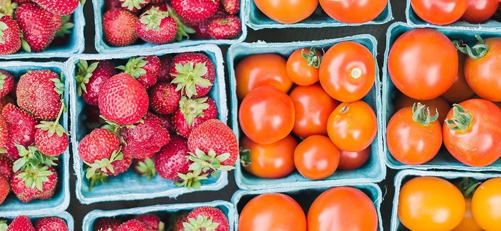 tomatoes and strawberries