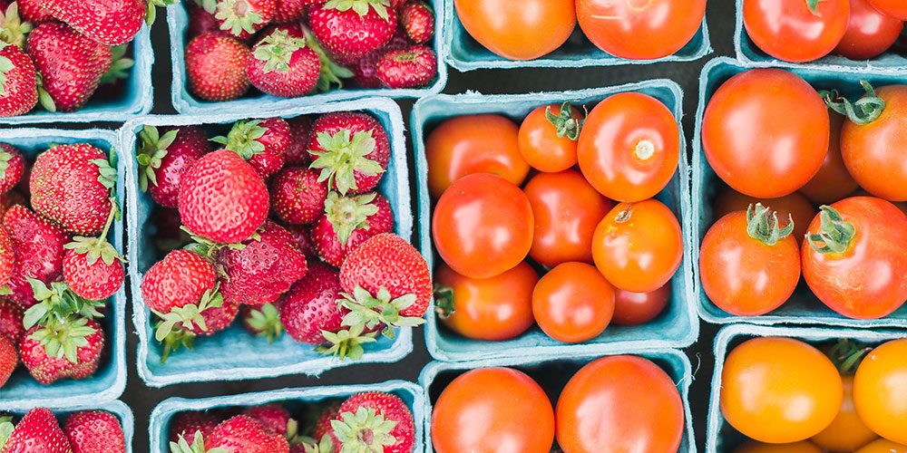 tomatoes and strawberries