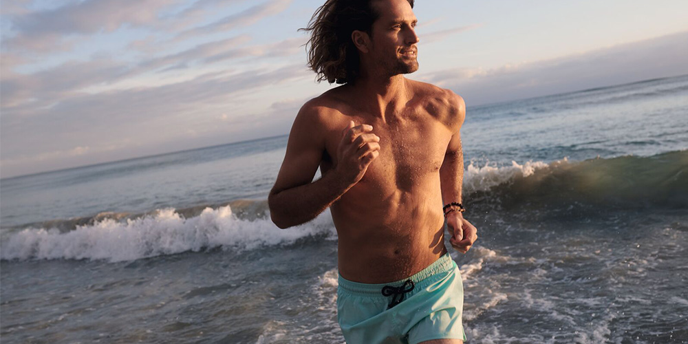 man at the beach