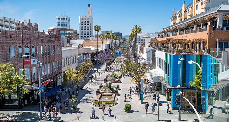 Third Street Promenade, Santa Monica, CA - California Beaches