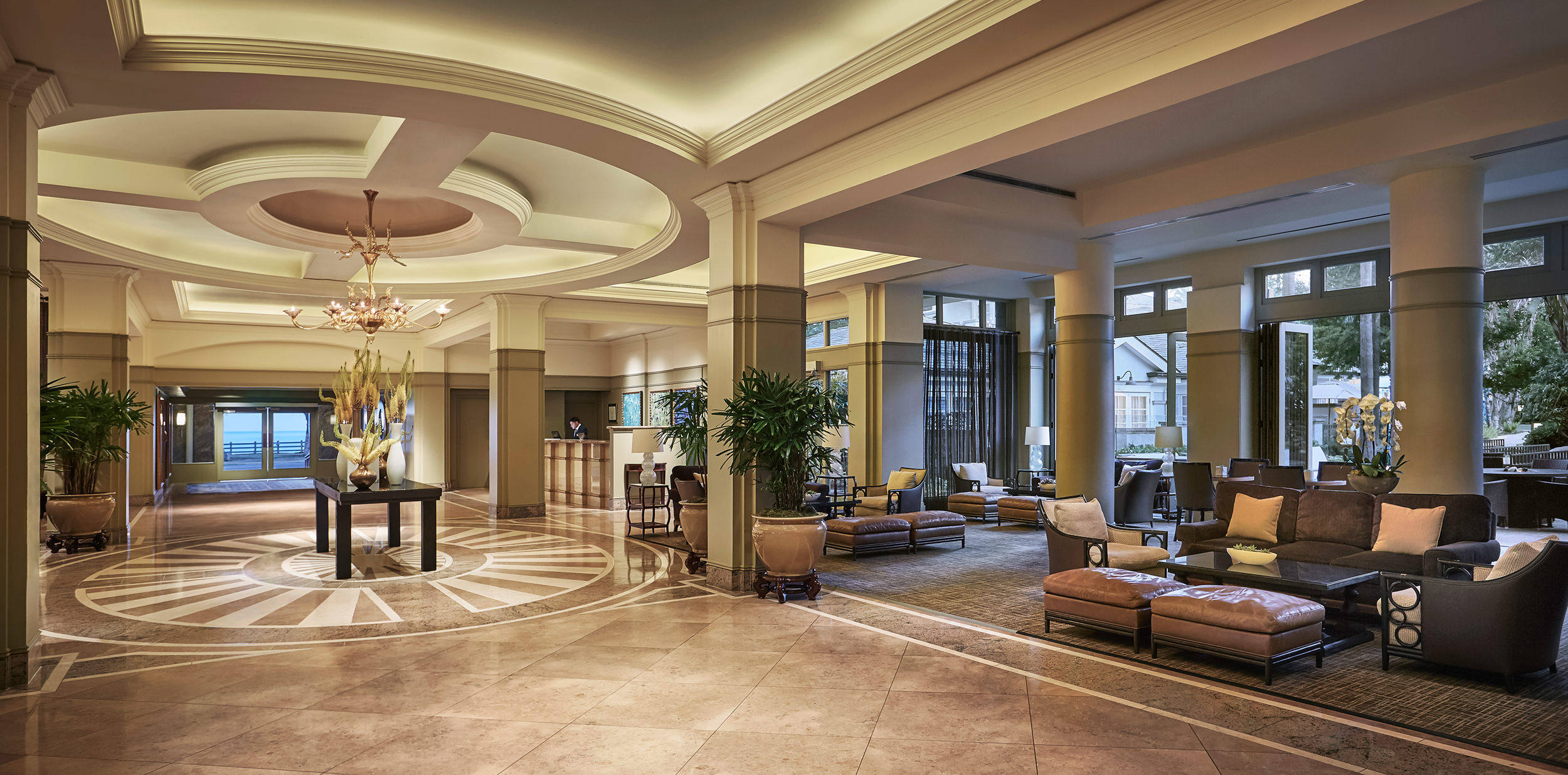 hotel lobby
