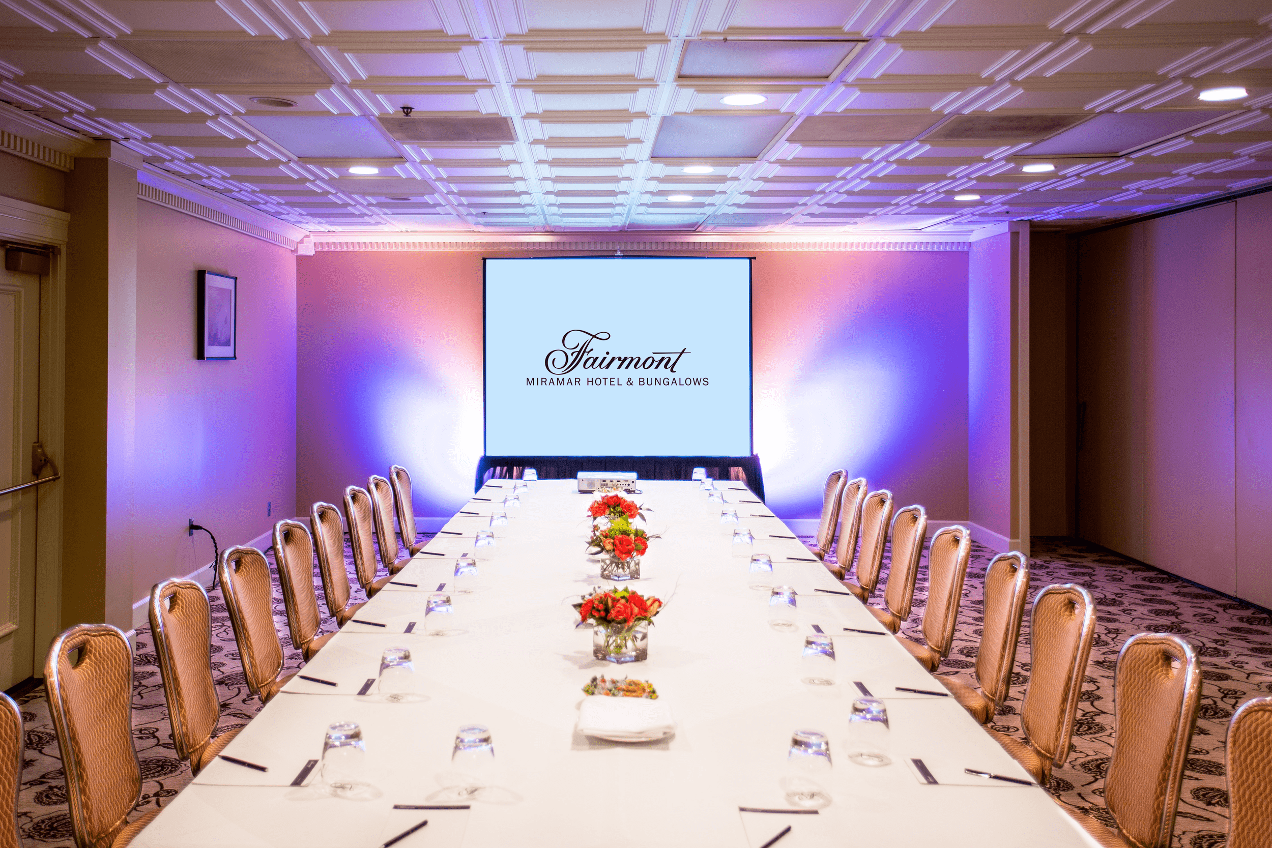 meeting room with bright colours