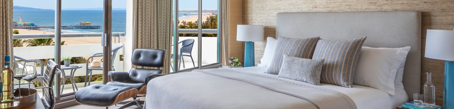 bedroom overlooking beach