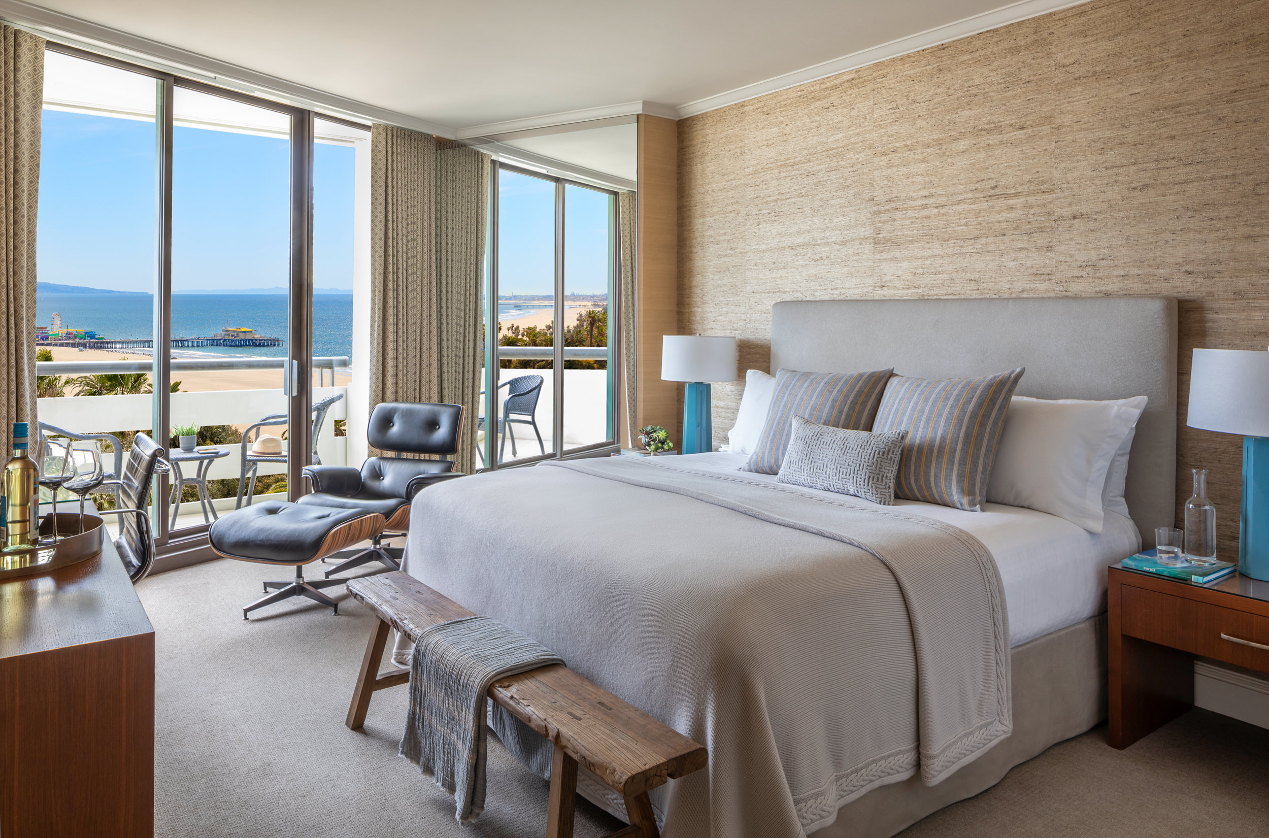 bedroom overlooking beach