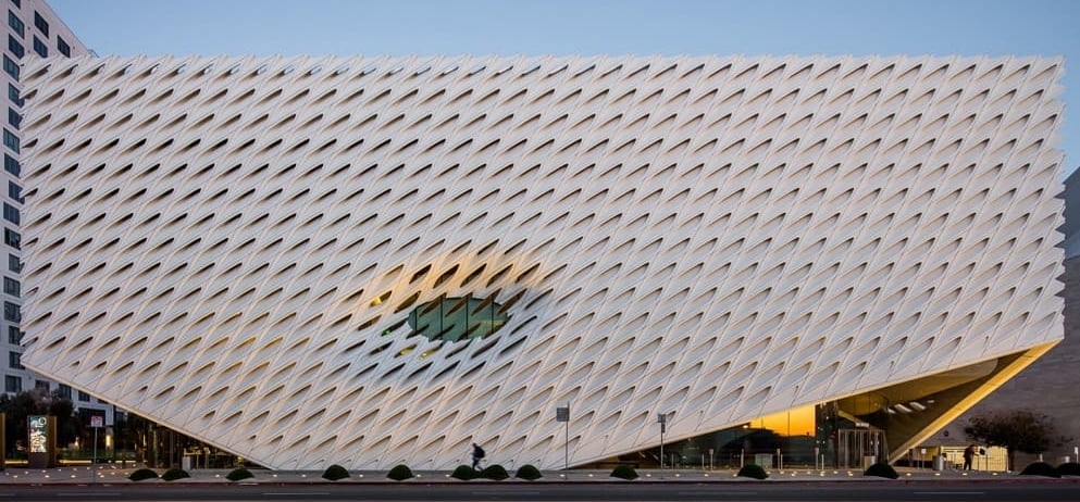 exterior of the broad art museum