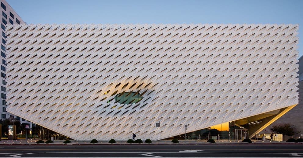 exterior of the broad art museum