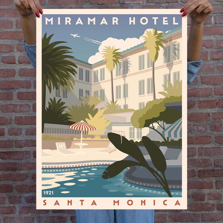 someone holding up poster