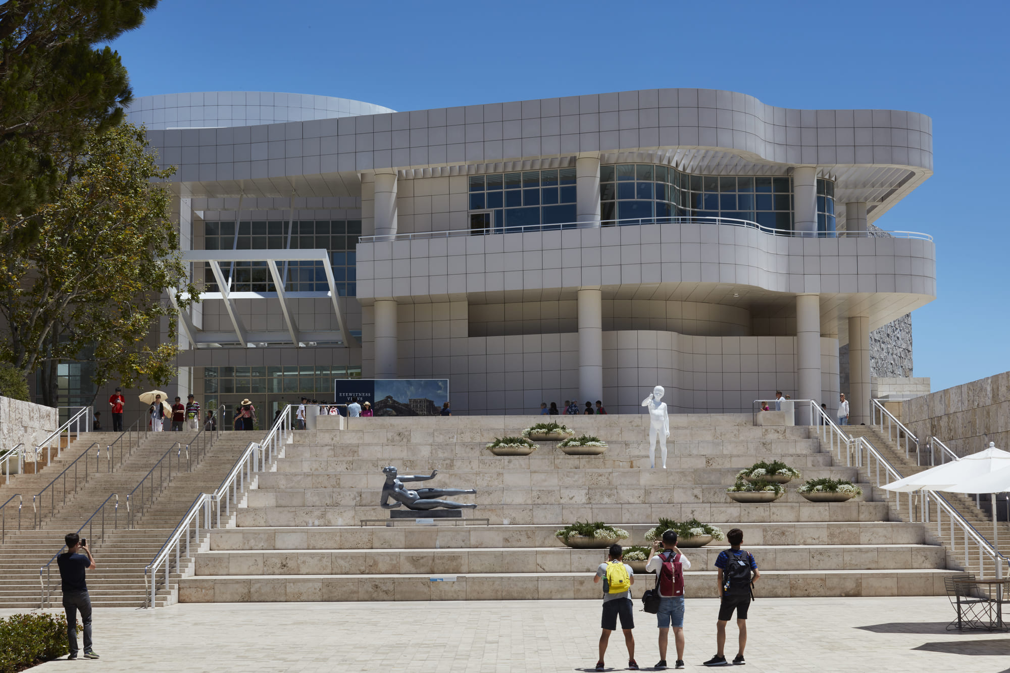 exterior shot of the getty center