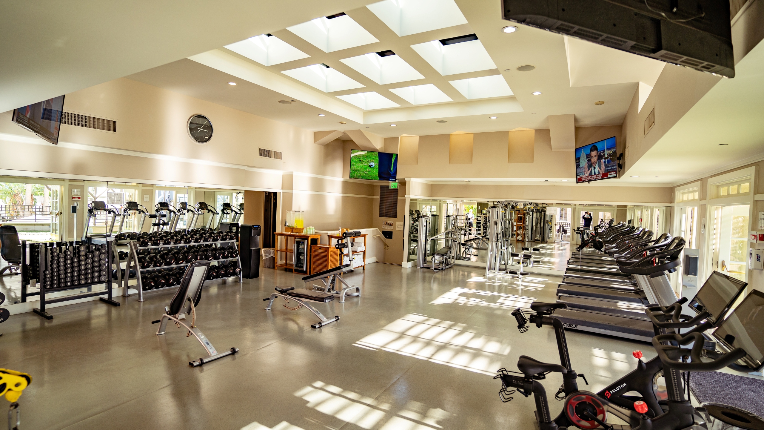 Fitness room and gym