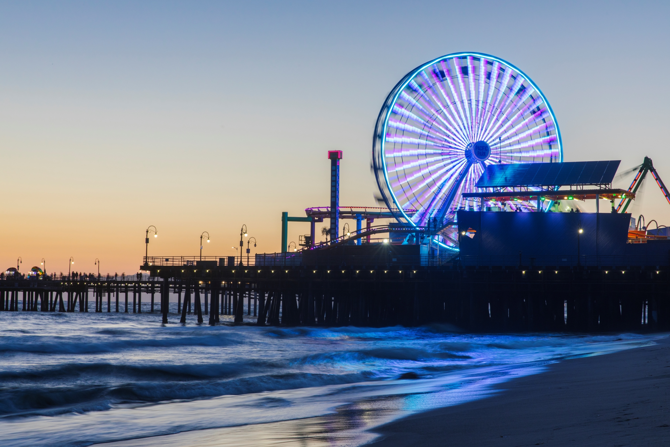 Santa Monica Pier Night Time